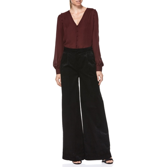 PAIGE Pants - PAIGE Tinesha corduroy wide leg high rise pants 4